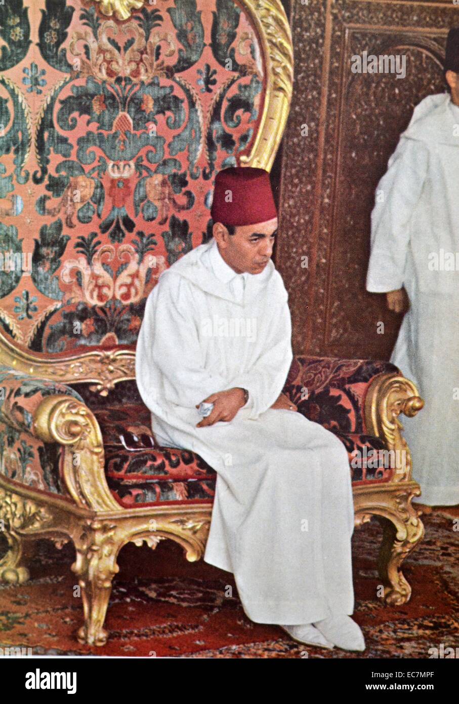 König Hassan II (1929 – 23. Juli 1999) König von Marokko von 1961 bis zu seinem Tod im Jahr 1999. Stockfoto