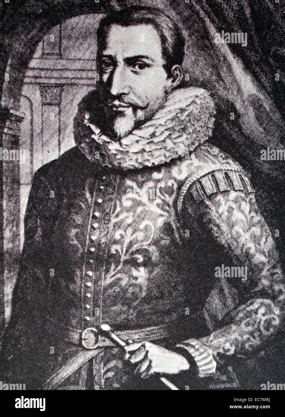 Jan Pieterszoon Coen (1587-1629), Gründer von Batavia (Jakarta), Offizier der Niederländischen Ostindien-Kompanie in Indonesien in den frühen siebzehnten Jahrhundert, Generalgouverneur von Niederländisch-ostindien. Stockfoto