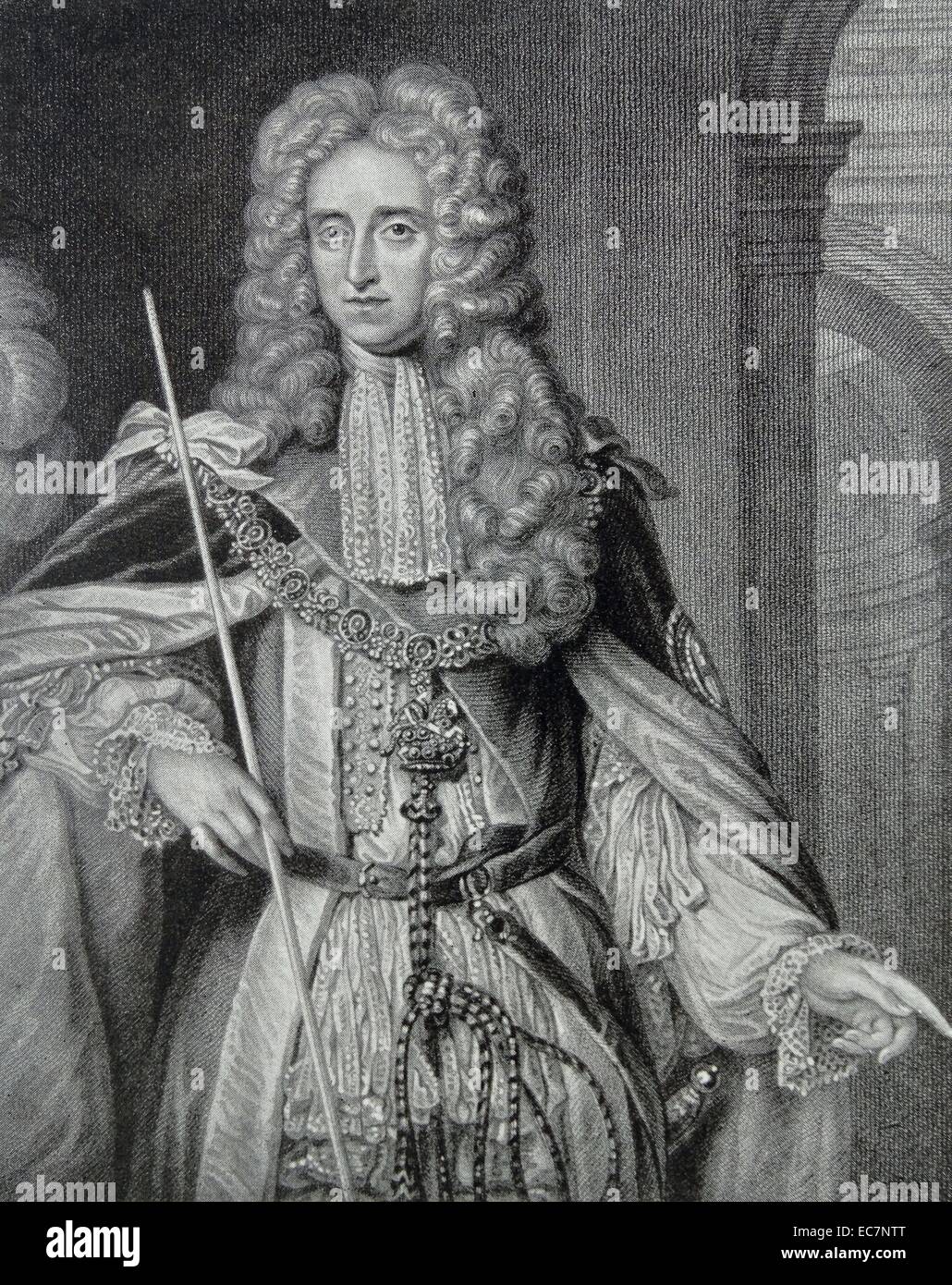 Thomas Osborne, 1st Duke of Leeds, (1632 - 1712), englischer Staatsmann (allgemein bekannt als Lord Danby, war eine bedeutende politische Figur, die in einer Vielzahl von Büros unter König Charles II. und Wilhelm III. von England serviert. Stockfoto