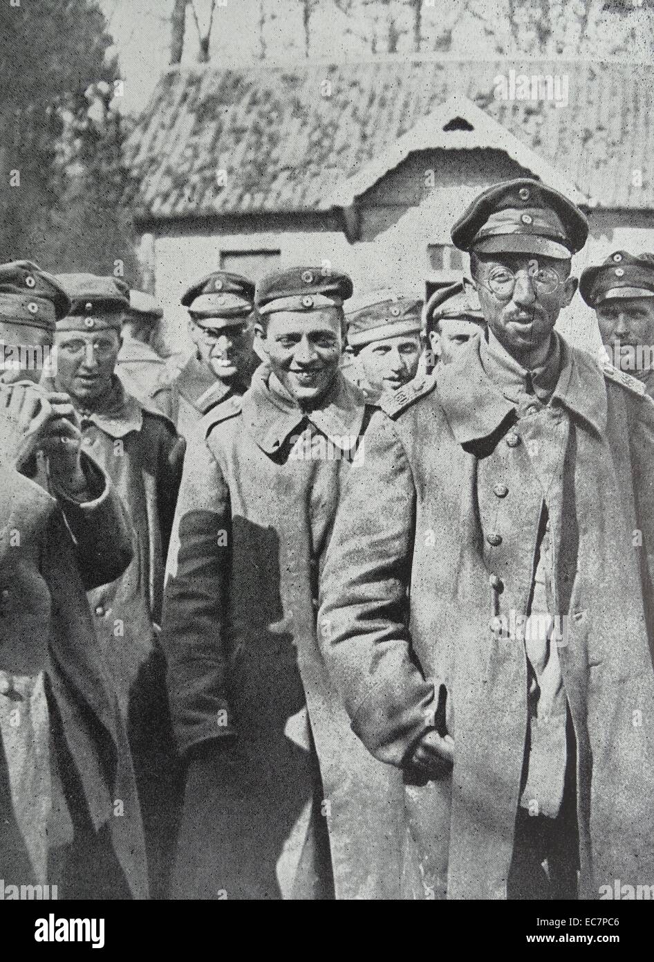 Deutsche Kriegsgefangene in Erster Weltkrieg Stockfoto