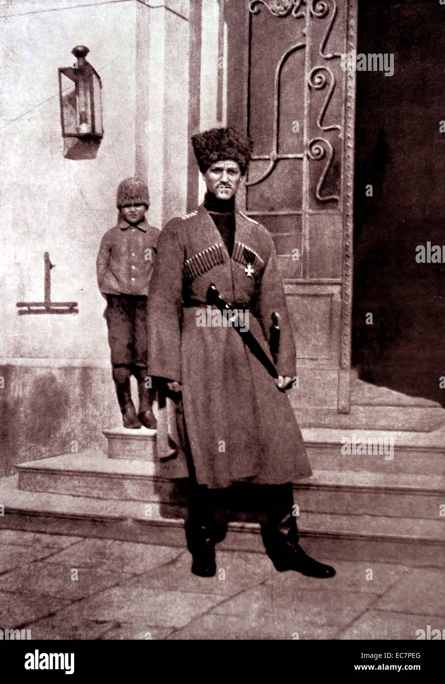 Großartiger Herzog Michael Alexandrovich von Rußland 1878 – 13 Juni 1918) war der jüngste Sohn von Kaiser Alexander III von Russland. Stockfoto