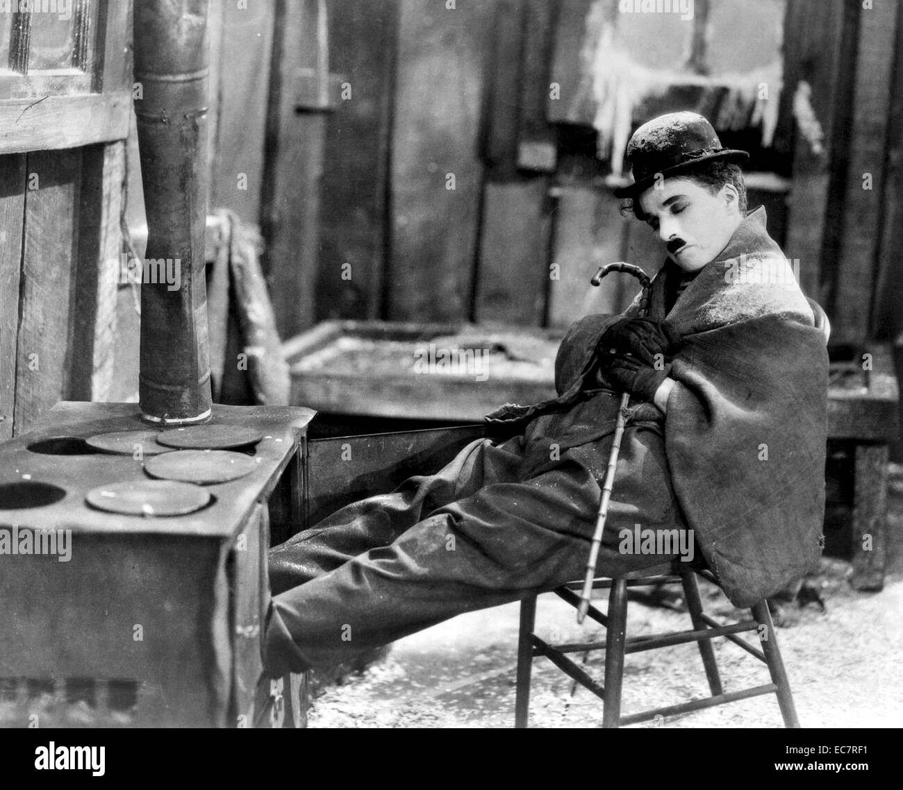 Der Gold Rush ist ein 1925 amerikanische Silent Comedy Film geschrieben, produziert, unter der Regie von und mit Charlie Chaplin in seinen kleinen Tramp Rolle. Der Film auch stars Georgia Hale, Mack Swain und Malcolm Waite. Chaplin mehrmals erklärt, dass dies der Film war, für die er die meisten wollten erinnert zu werden. Stockfoto