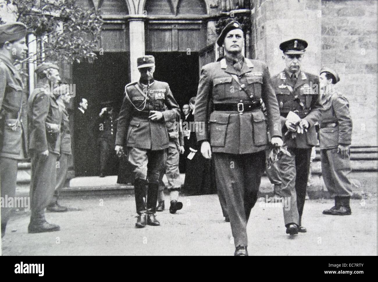 Prinz Olav von Norwegen zurück nach Trondheim nach der Befreiung von Norwegen nach dem zweiten Weltkrieg Stockfoto