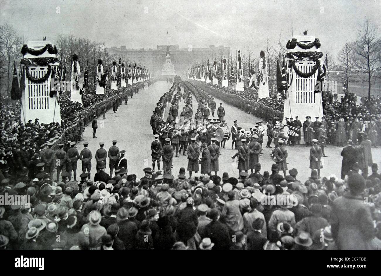 Siegesparade 22. März 1919 London bis zum Ende von Erster Weltkrieg feiern Stockfoto