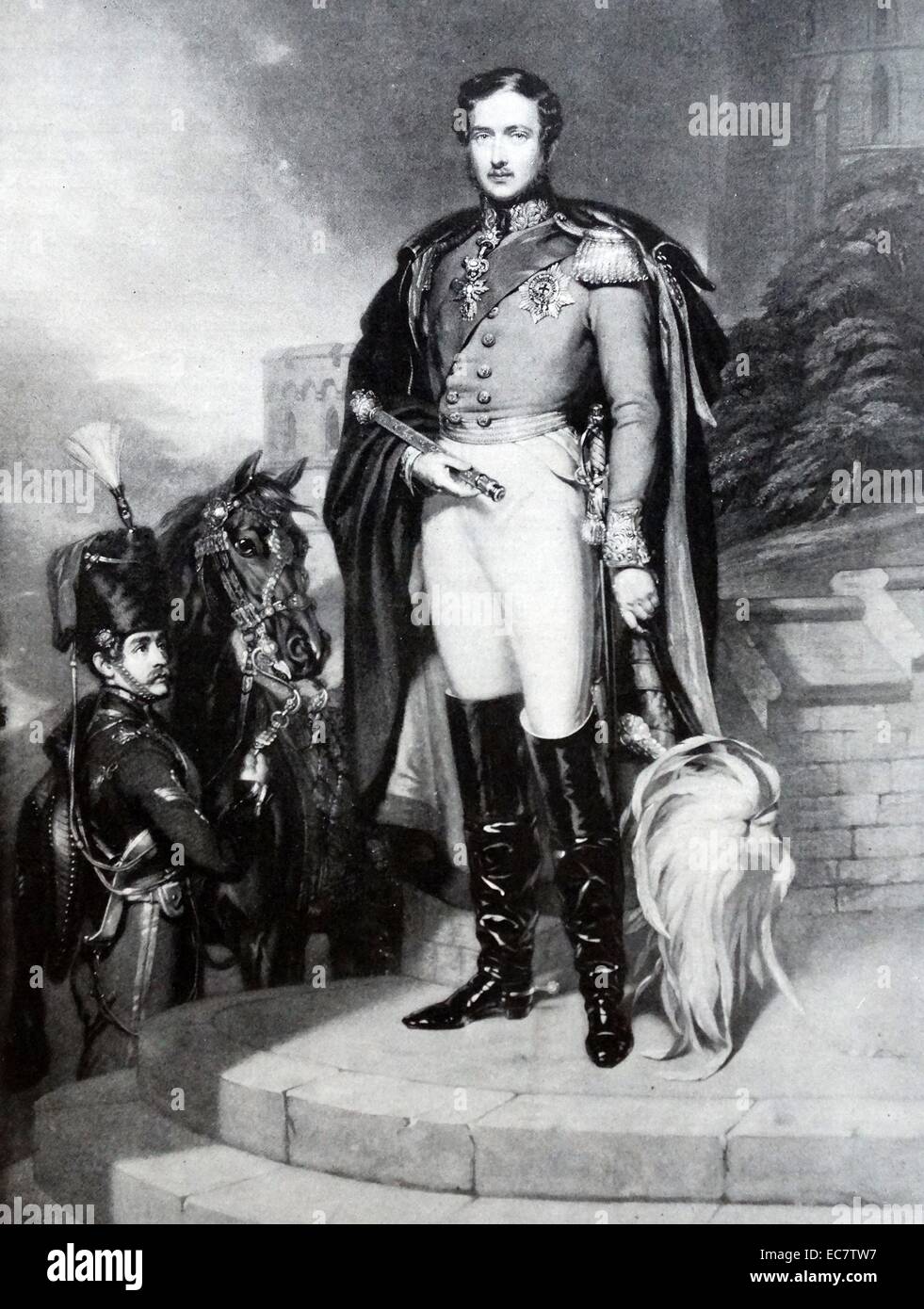 Prinz Albert von Sachsen-Coburg und Gotha (Prince Consort). 26. August 1819 - 14. Dezember 1861) Ehemann von Königin Victoria des Vereinigten Königreichs von Großbritannien und Irland. Stockfoto