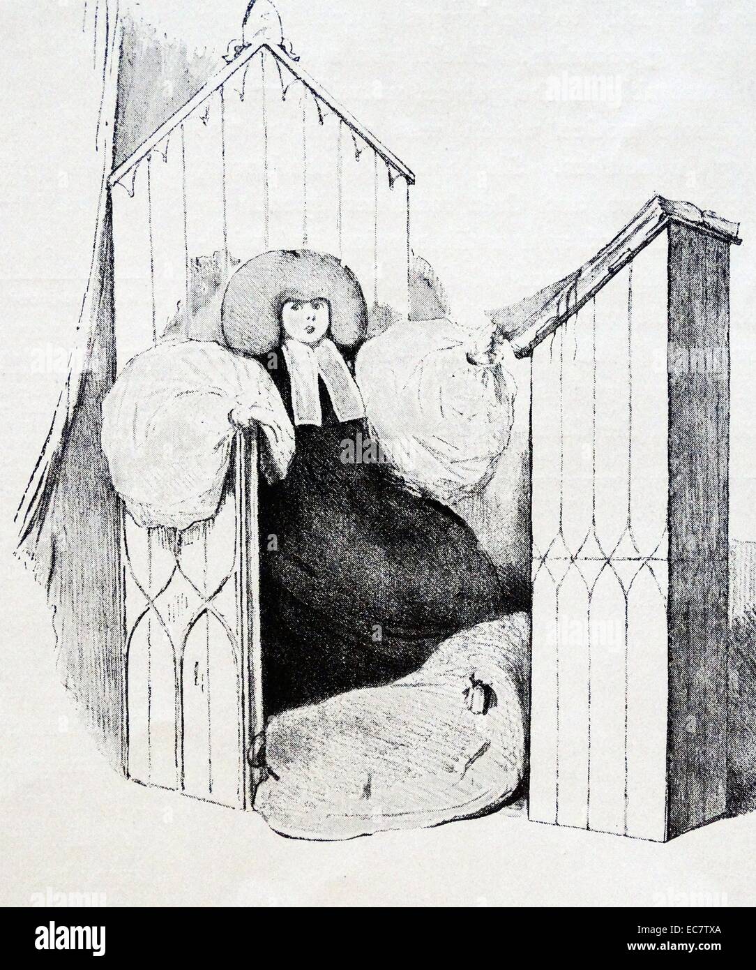 Königin Victoria von Großbritannien;   als junges Mädchen im Alter von 12, dargestellt in einem Zeichentrickfilm von John Doyle im Jahre 1831 Stockfoto