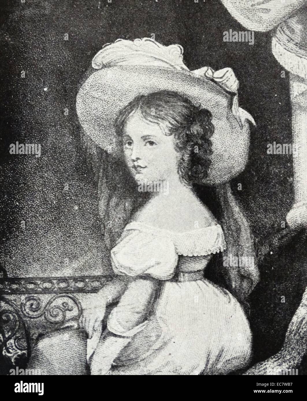 Prinzessin (später Queen) Victoria;   im Alter von fünf 1824 Stockfoto