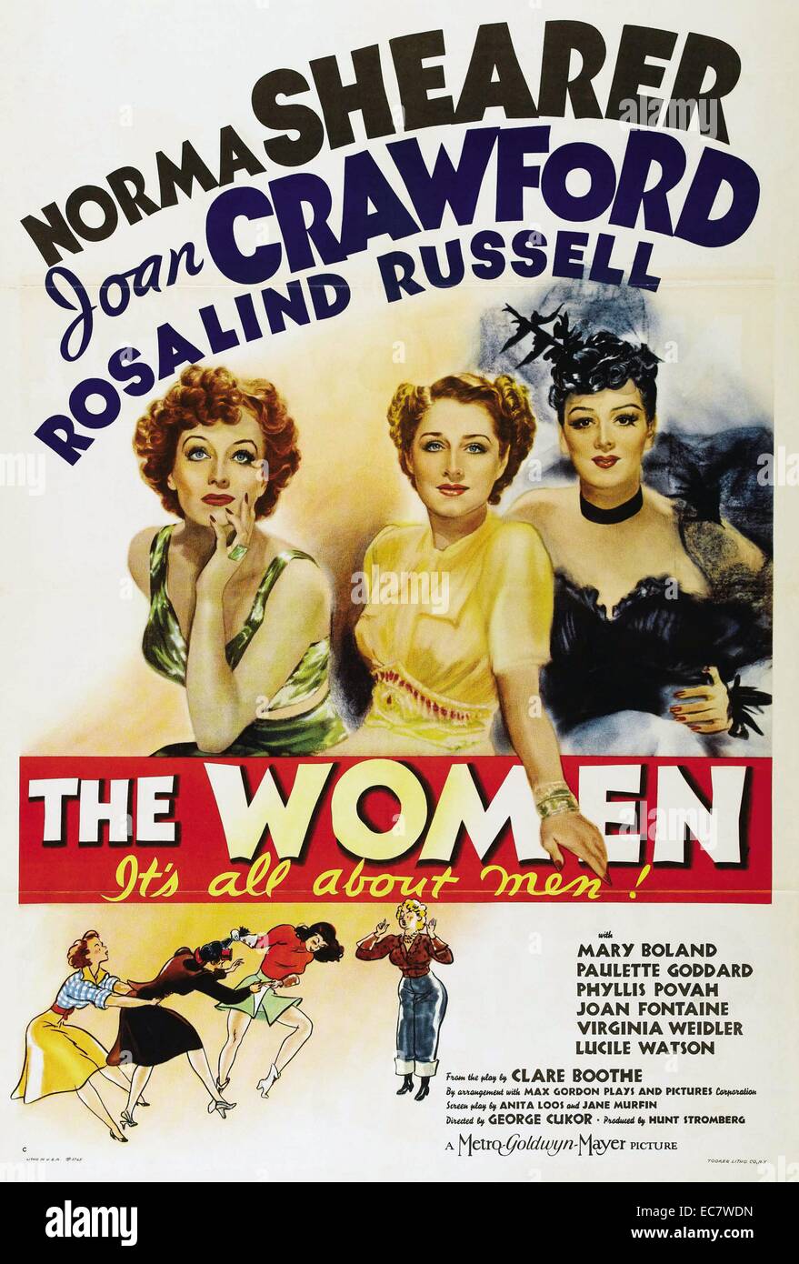 Die Frauen ist ein 1939 amerikanische Komödie - Film unter der Regie von George Cukor. Der Film ist von Clare Boothe Luce's Play mit dem gleichen Namen und stars Norma Shearer, Joan Crawford, Rosalind Russell, Paulette Goddard und Joan Fontaine. Stockfoto