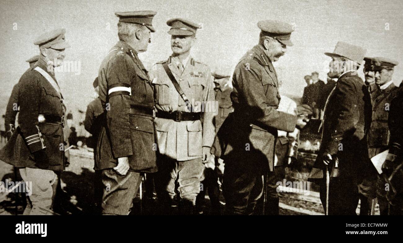 Britischer General;   Lord Kitchener in Gallipoli 1915 während des ersten Weltkrieges Stockfoto
