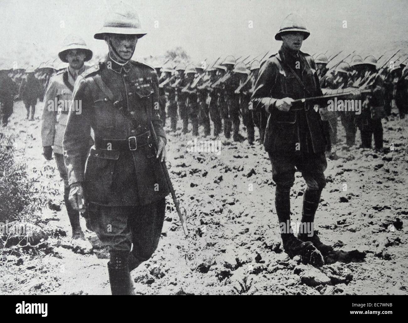 General Sir Ian Standish Hamilton (1853 - 1947) allgemein in der britischen Armee; während des Zweiten Weltkrieges, den er im Mittelmeerraum Expeditionary Force während der Schlacht von Gallipoli geboten. Stockfoto
