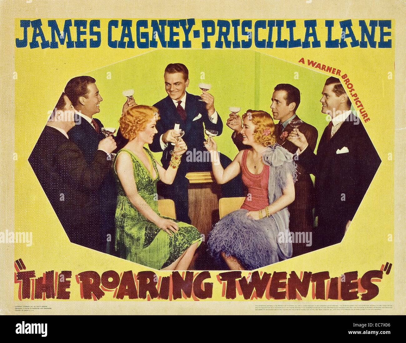 Die Roaring Twenties, ein Krimi 1939 starring James Cagney, Priscilla Lane, Humphrey Bogart und Gladys George. Die epischen Film und erstreckt sich über die Zeiträume zwischen 1919 und 1933, wurde von Raoul Walsh gerichtet Stockfoto