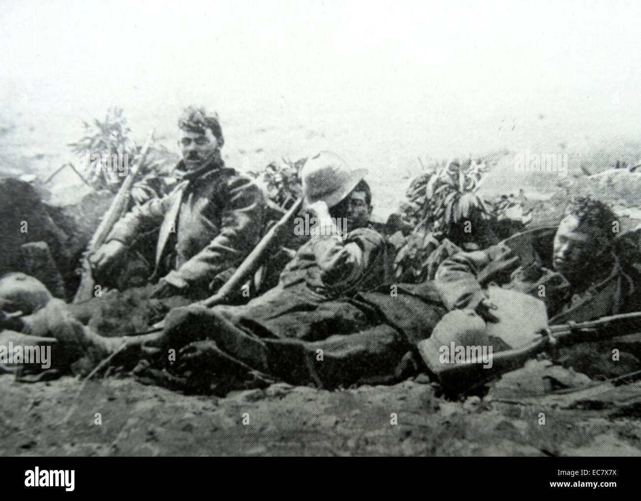 Südafrikanische Infanterie in Südwestafrika 1914 Stockfoto
