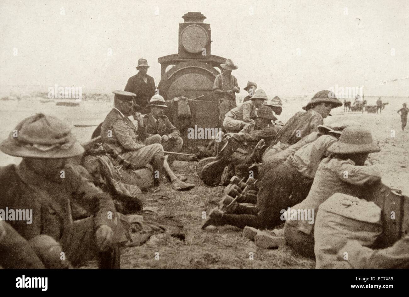 Südafrikanische Infanterie in Südwestafrika 1914 Stockfoto