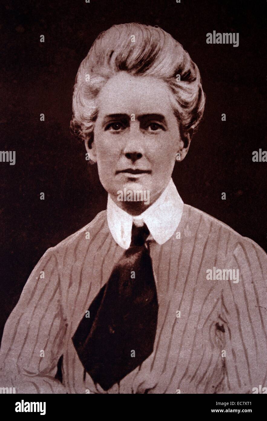 Edith Louisa Cavell (1865 - 12. Oktober 1915) Der britische Krankenschwester, die das Leben der Soldaten, die von beiden Seiten im zweiten Weltkrieg. Sie wurde zum Tode verurteilt. Trotz internationalen Drucks um Gnade; sie war von einem Deutschen Erschießungskommando erschossen. Stockfoto