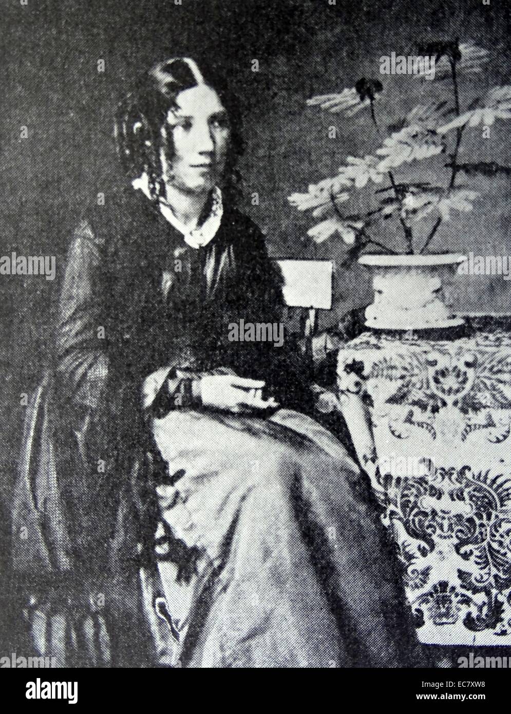Harriet Beecher Stowe (1811-1896) war ein US-amerikanischer abolitionist und Autor. Ihr Roman Uncle Tom's Cabin (1852) war die Darstellung des Lebens für afrikanische Amerikaner. Harriet Beecher schrieb mehr als 30 Bücher, aber es war ihr gegen die Sklaverei schreiben, die abschnittsweise Spannung vor dem Bürgerkrieg entflammt. Stockfoto