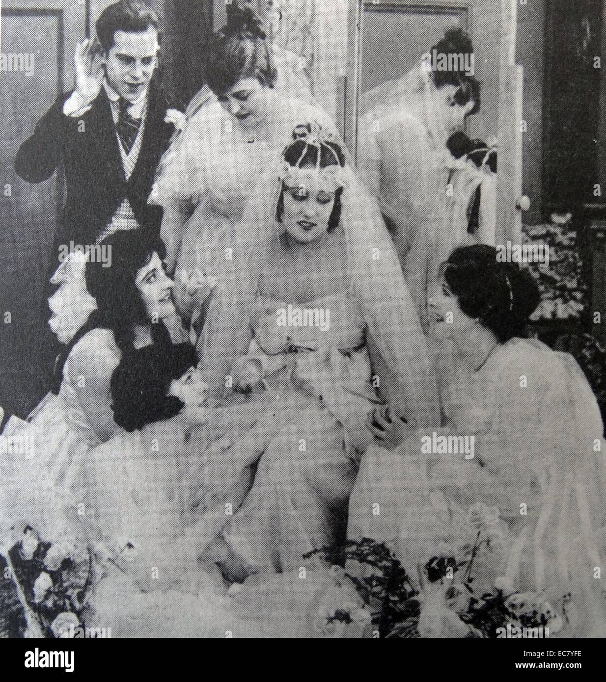 Gloria Swanson in einer Sennett Komödie "Badenixen" 1915. Stockfoto
