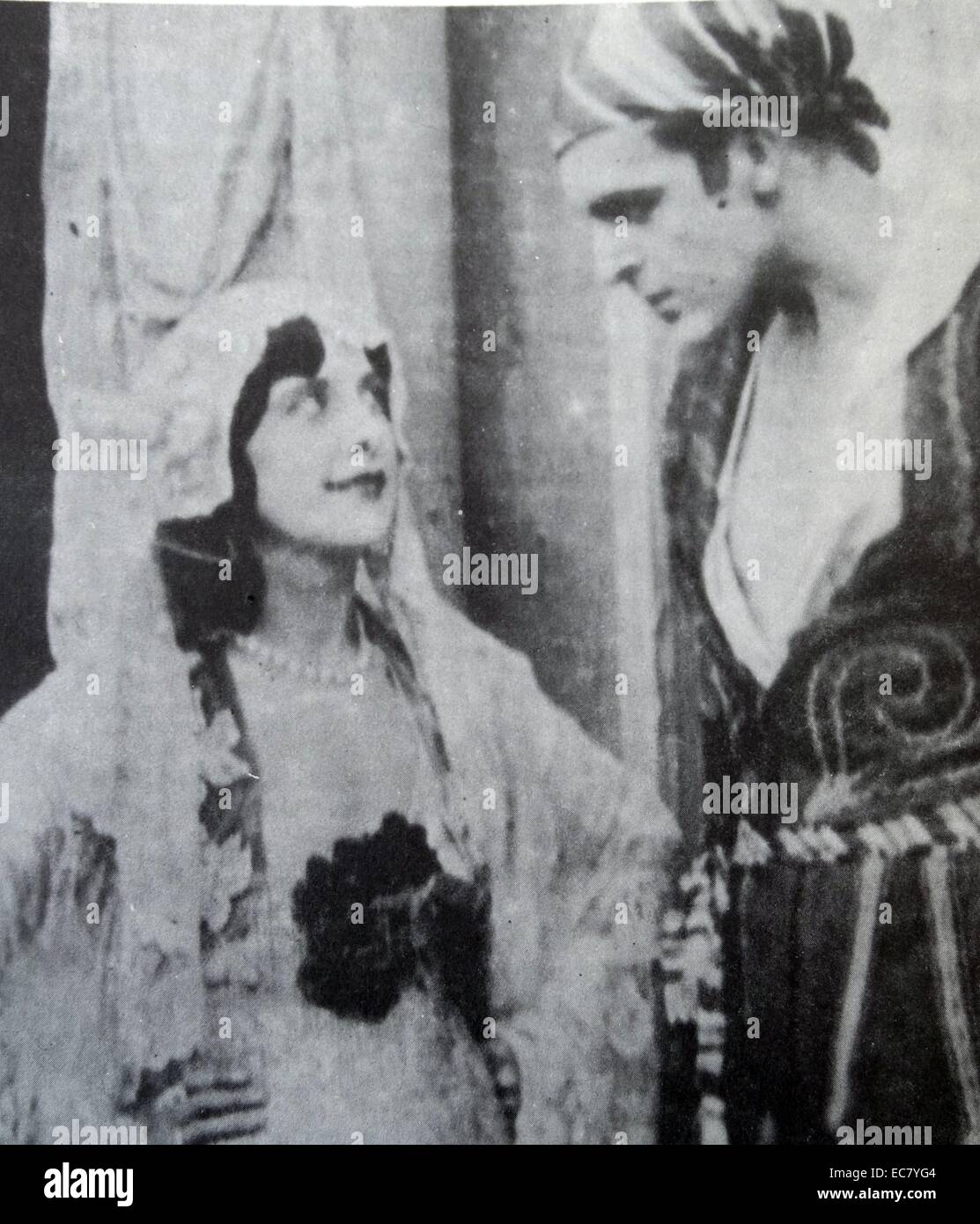 Geraldine Farrar und Wallace Reid in Cecil B. De Mille 'Carmen', 1915. Stockfoto