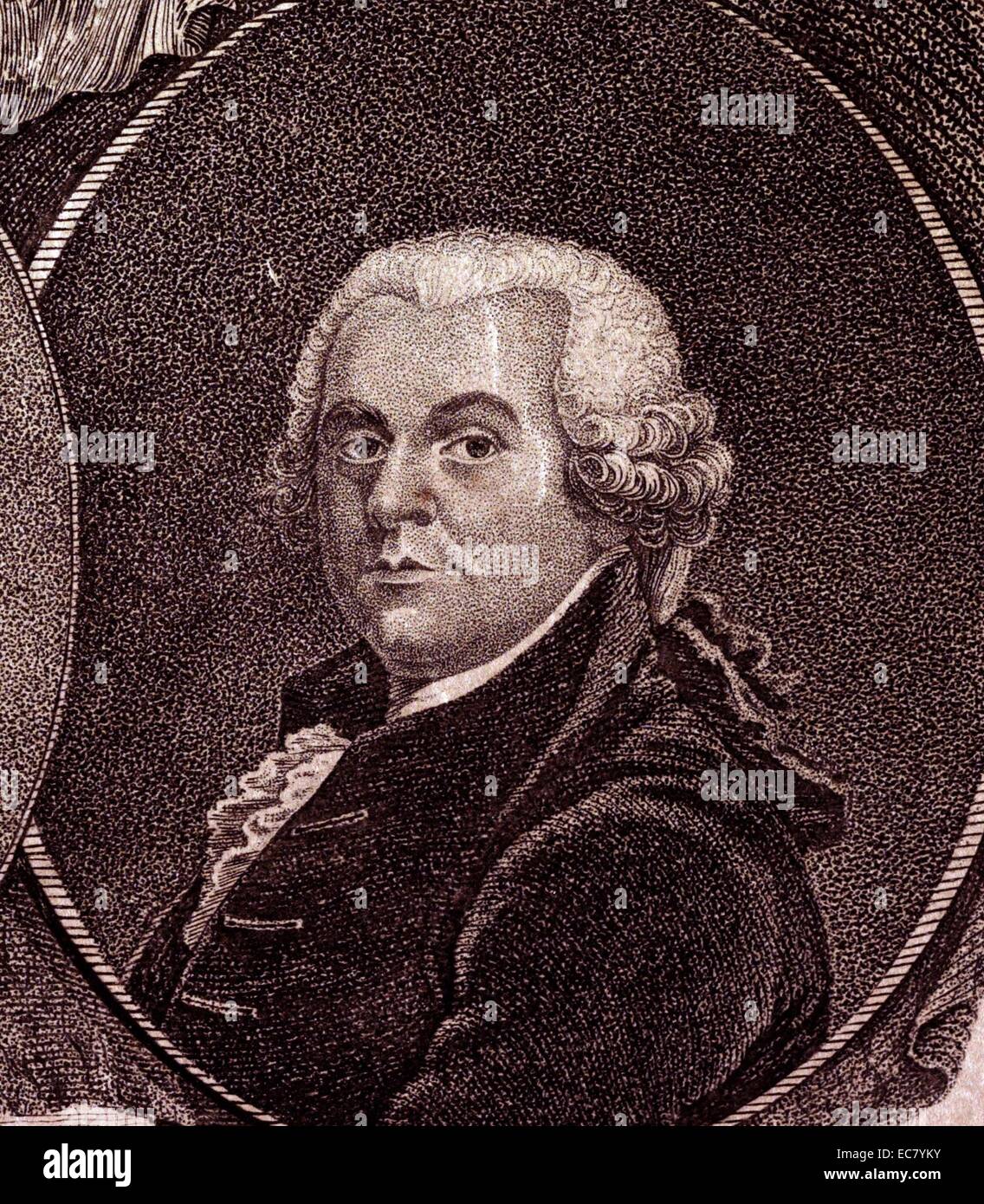 Präsident John Adams, uns von einer Abbildung von 1812 Stockfoto