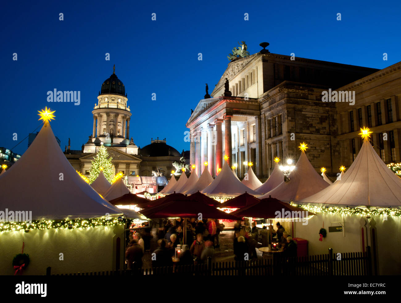 Deutscher Weihnachtsmarkt am Gendarmenmarkt, Berlin Stockfoto