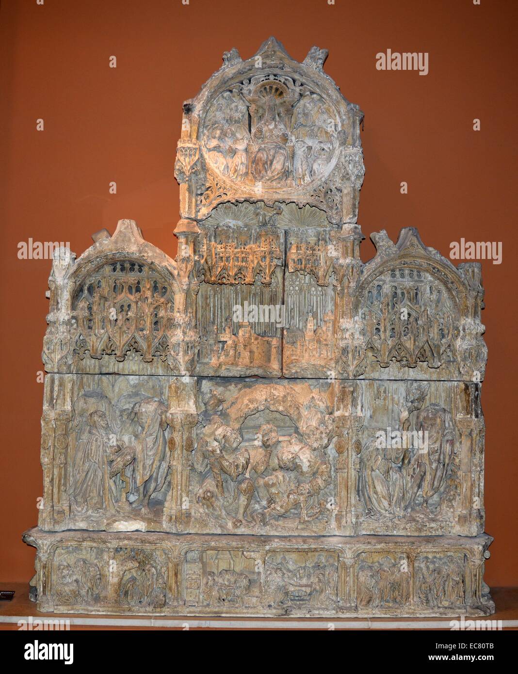 Altarbild: Die Auferstehung Christi. Aus der Champagne, im zweiten Quartal des XVI. Jahrhunderts. Stockfoto