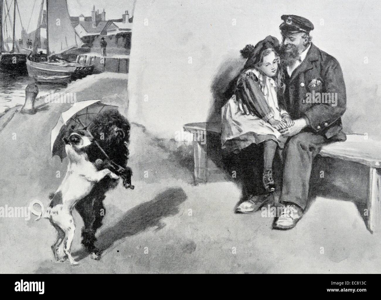 Illustration für den Kapitän der Campanula von Wal Paget (1863-1935). Datiert 1901 Stockfoto