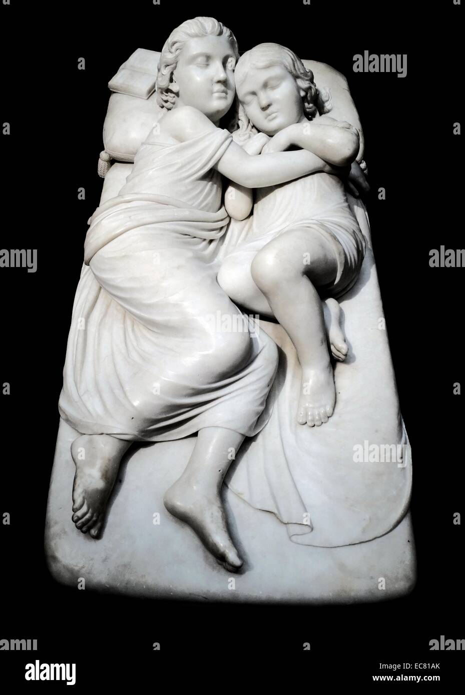 Die Fürsten schlafen im Turm 1862 von Augusta Freeman (1826-unbekannt) Die Prinzen im Tower waren Edward V. von England und Richard von Shrewsbury, Herzog von York. Die beiden Brüder waren die einzigen Söhne Edward IV. Es ist unklar, was mit dem Jungen passiert ist, nachdem sie in den Turm verschwunden. Es wird allgemein davon ausgegangen, dass sie ermordet wurden. Stockfoto