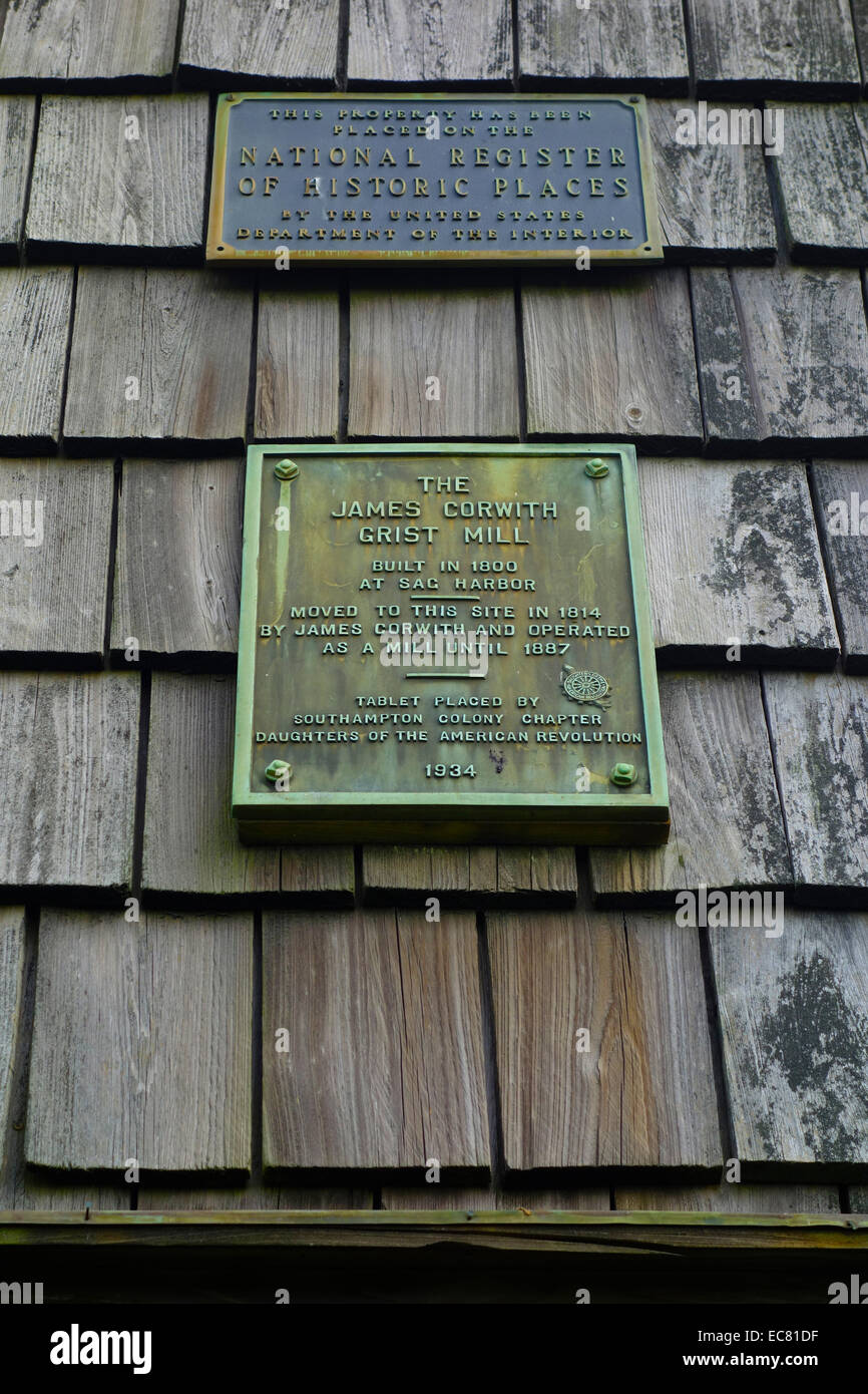 Corwith Windmühle Wassermühle Long Island Stockfoto