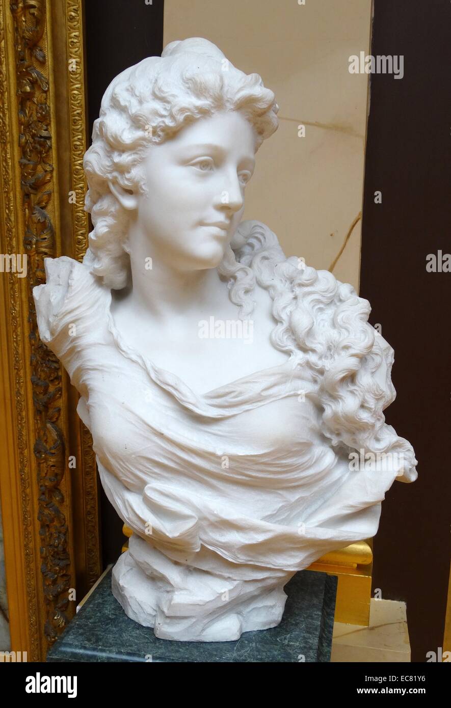 Mädchen Kopf von William Couper 1853-1942. Marmorbüste von dem amerikanischen Bildhauer für Porträtbüsten berühmten Stockfoto