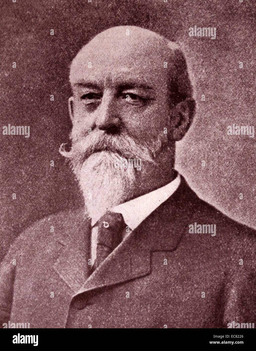 Henry Pickering Bowditch (April 4, 1840 - März 13, 1911) war ein amerikanischer Soldat, Arzt, Physiologe und Dekan der Harvard Medical School, seine Lehrtätigkeit an der Harvard University 35 Jahre dauerte. Stockfoto