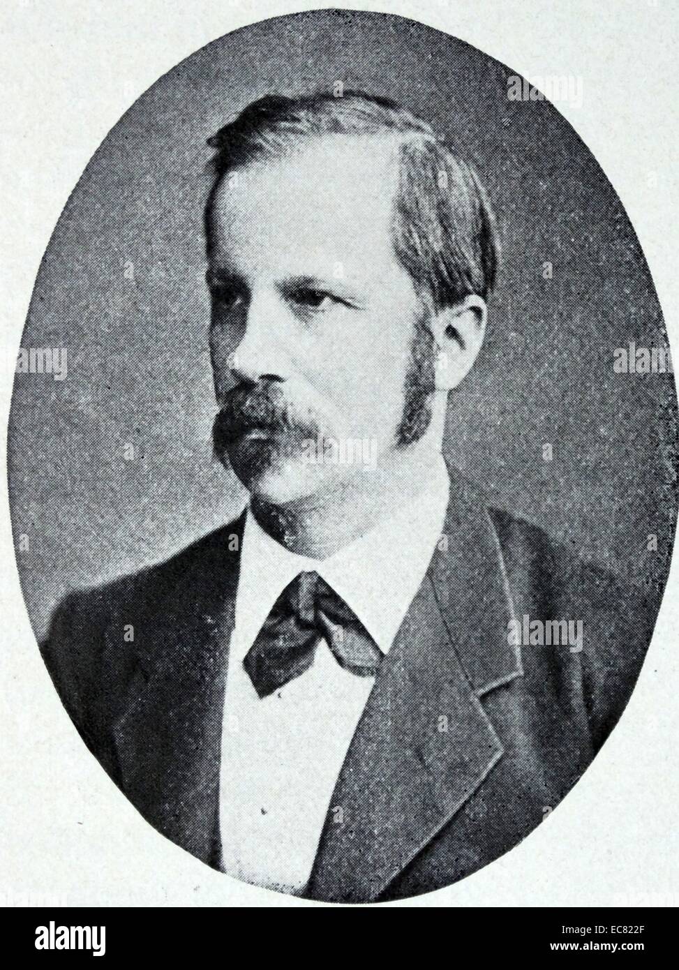 Wilhelm sein, Sr (9. Juli 1831 - 1. Mai 1904) war ein Schweizer Anatom und Professor, der die Mikrotom erfunden. Dies erlaubt es, die Wissenschaftler ihre Forschung in Zellen und Geweben. Stockfoto