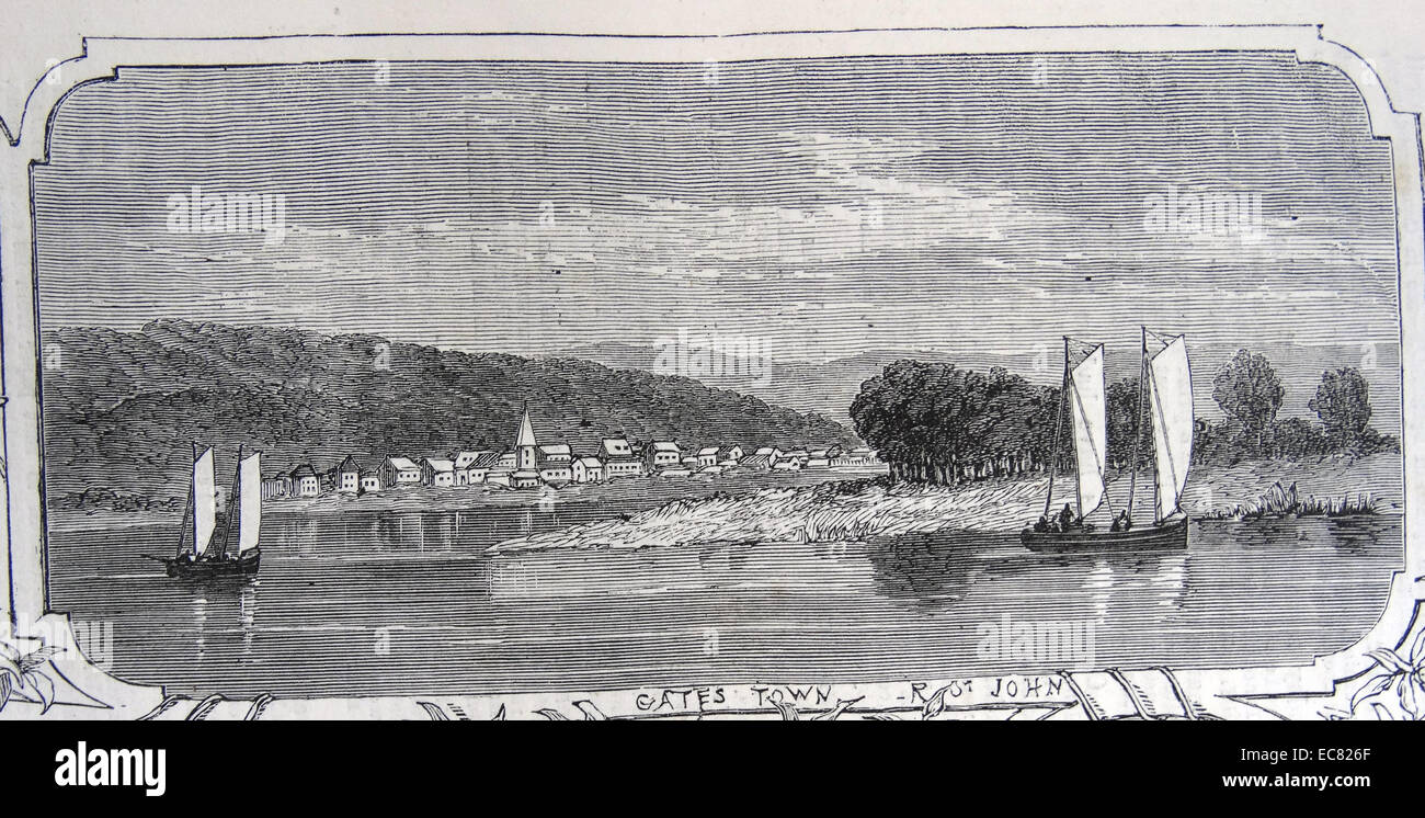 Tore der Stadt vom Fluss St. John Stockfoto