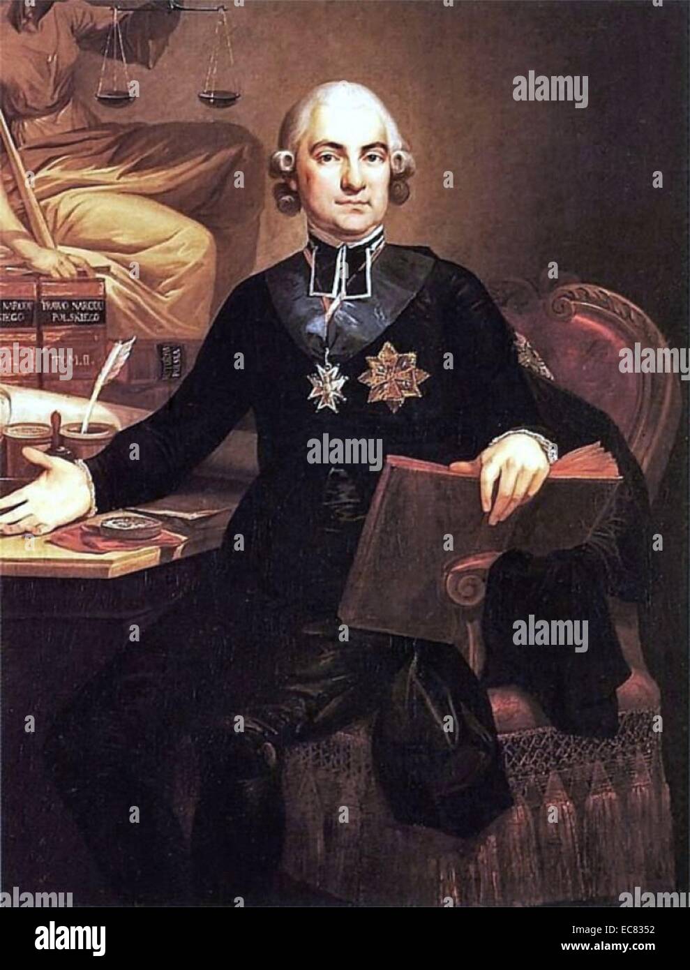Hugo Stumberg Ko??? Taj (1750-1812), polnischer römisch-katholischer Priester, sozialer und politischer Aktivist, Historiker und Philosoph. Einer der prominentesten Figuren der Aufklärung in Polen. Stockfoto