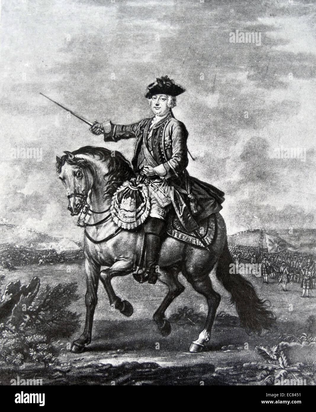 Der Herzog von Cumberland.; Prinz William Augustus (1721 - 1765), war der dritte Sohn von Georg II. von Großbritannien. für seine Rolle in der jacobite Rising in der Schlacht von Culloden im Jahre 1746 erinnerte sich an Stockfoto