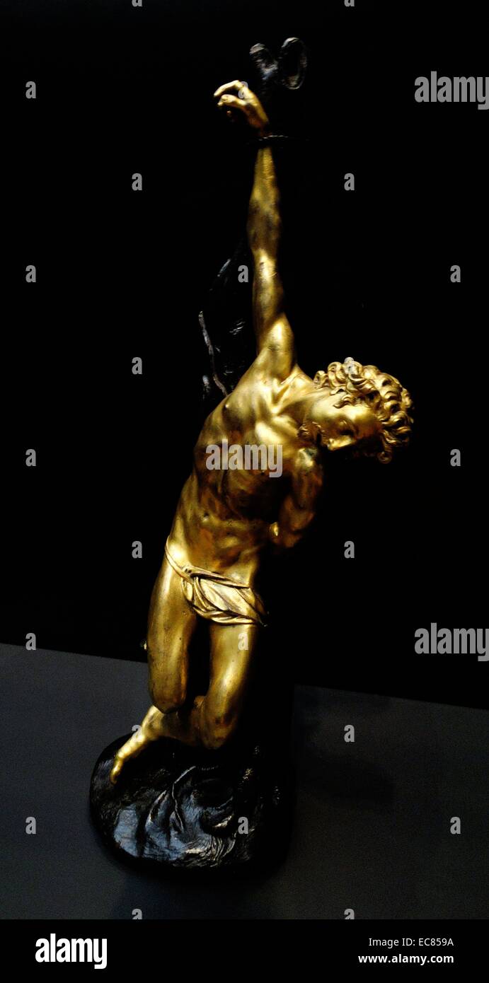 Bronzefigur von St. Sebastian. Von Pietro Tacca (1577-1640). Vom 17. Jahrhundert Stockfoto
