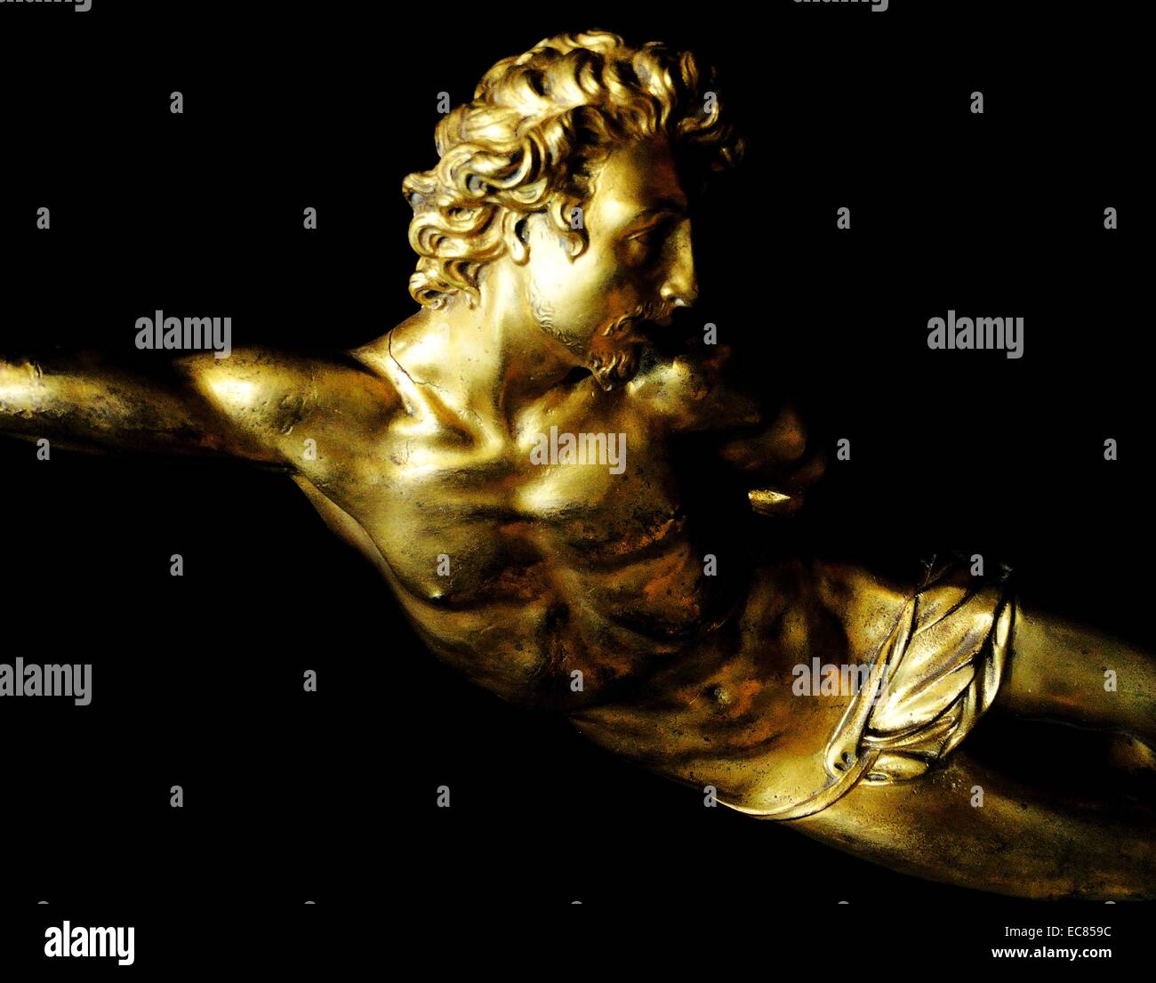 Bronzefigur von St. Sebastian. Von Pietro Tacca (1577-1640). Vom 17. Jahrhundert Stockfoto