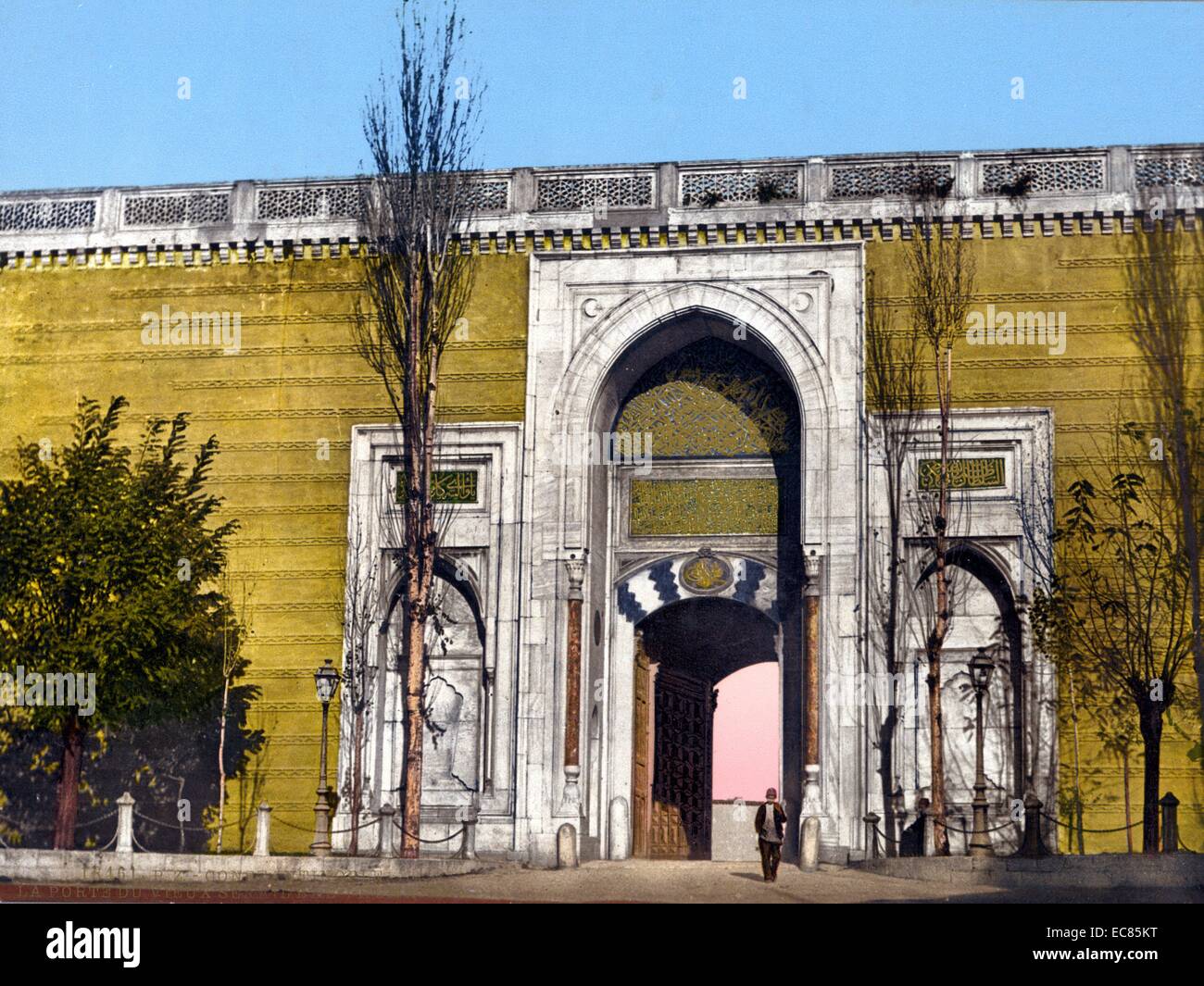 Kaiserlichen Tor, 15. Jahrhundert Topkapi-Palast, Konstantinopel, Türkei. Hauptwohnsitz der osmanischen Sultane. Stockfoto