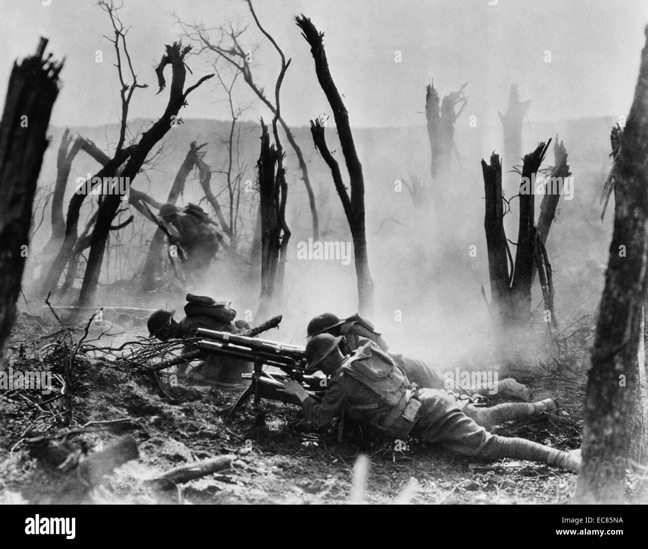 Soldaten der 23. Infanterie on the Western Front 1915. Stockfoto