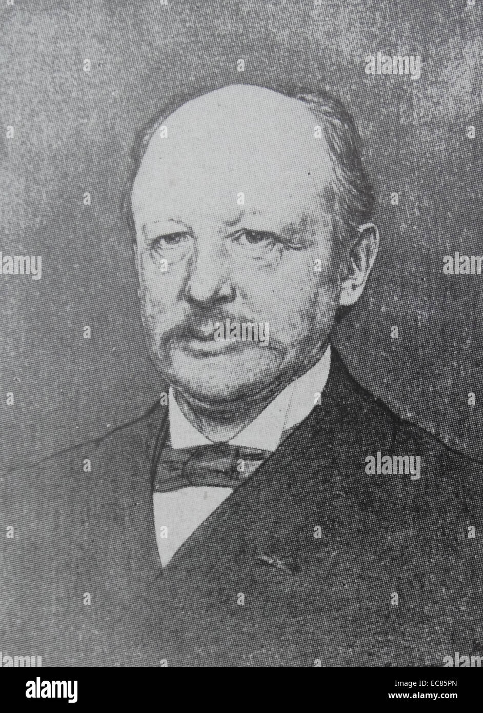 Hendrik Goeman Borgesius (1847-1917), niederländische Politikerin. Mitglied des Repräsentantenhaus der Niederlande von 1877 bis 1917. Der Innenminister von 1897-1901; Stockfoto