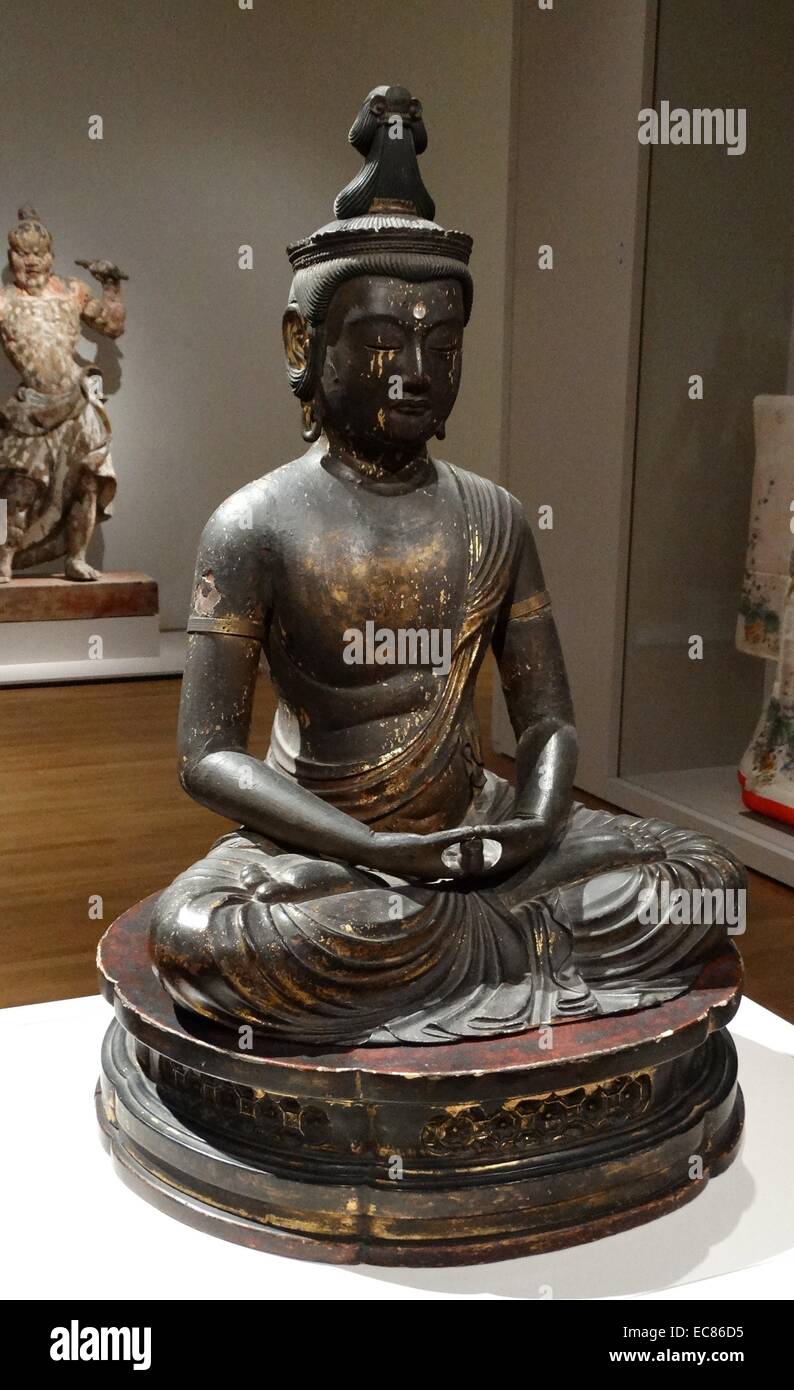 Statue des Buddha Amida Buddha. Datiert aus dem 16. Jahrhundert Stockfoto
