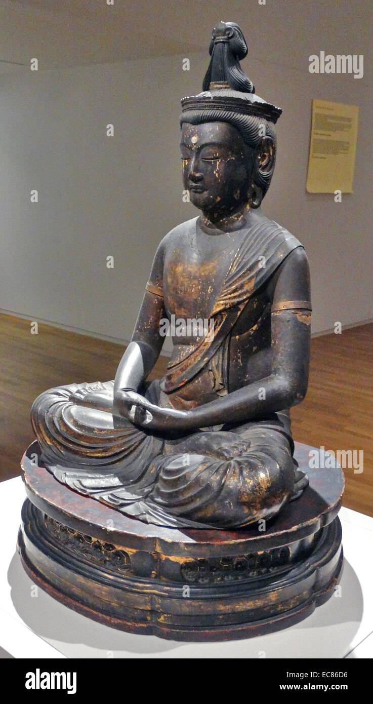 Statue des Buddha Amida Buddha. Datiert aus dem 16. Jahrhundert Stockfoto