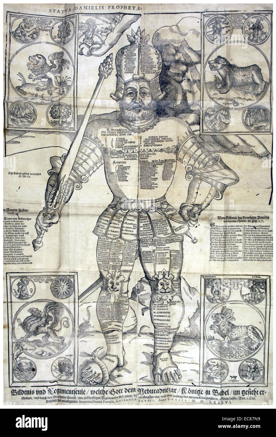 Gravur der Kaiser des Heiligen Römischen Reiches Rudolf II. (1576-1612). Vom 17. Jahrhundert Stockfoto