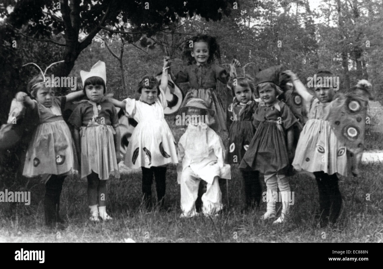 Foto von Kindern aus dem Warschauer Ghetto gerettet Stockfoto, Bild