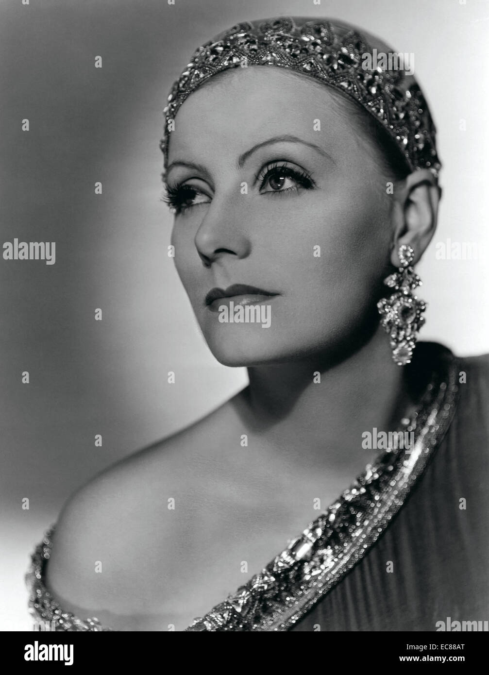 Fotografieren von Greta Garbo (1905 – 1990), schwedische Schauspielerin Hollywoods stillen und klassischen Zeit. Datiert 1931 Stockfoto