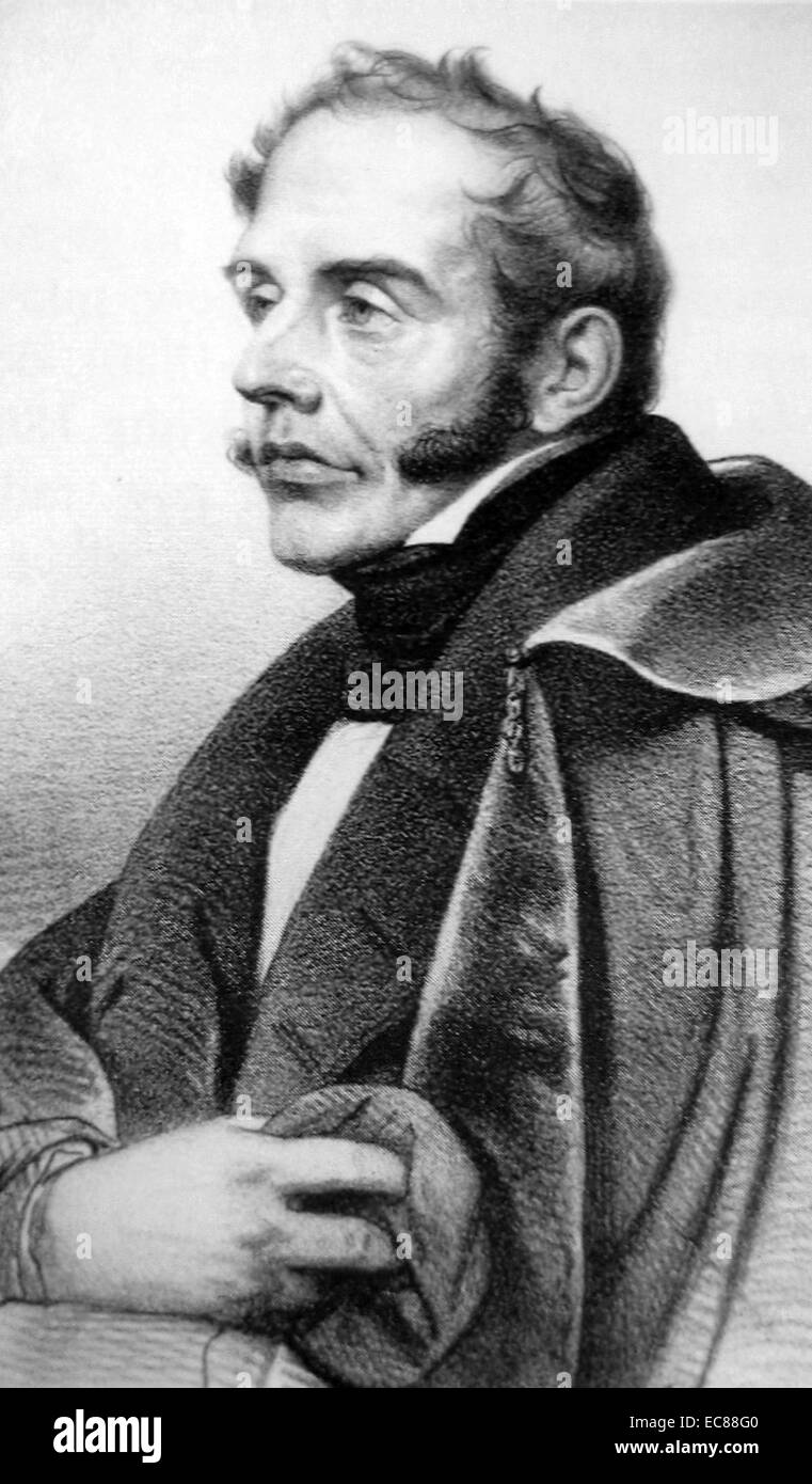 Portrait von Bonawentura Niemojowski (1787-1835), polnischer Jurist, Schriftsteller und Politiker. Er war einer der Führer der polnischen Regierung während der November Aufstand. Vom 1800 Stockfoto