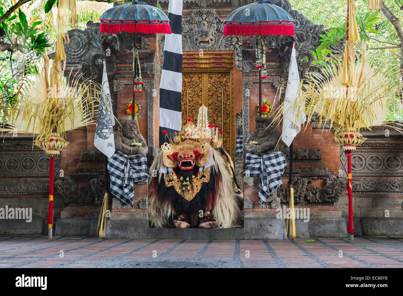 Barong und Kris Dance, traditioneller balinesischer Tanz, Ubud, Bali Island, Indonesien Stockfoto