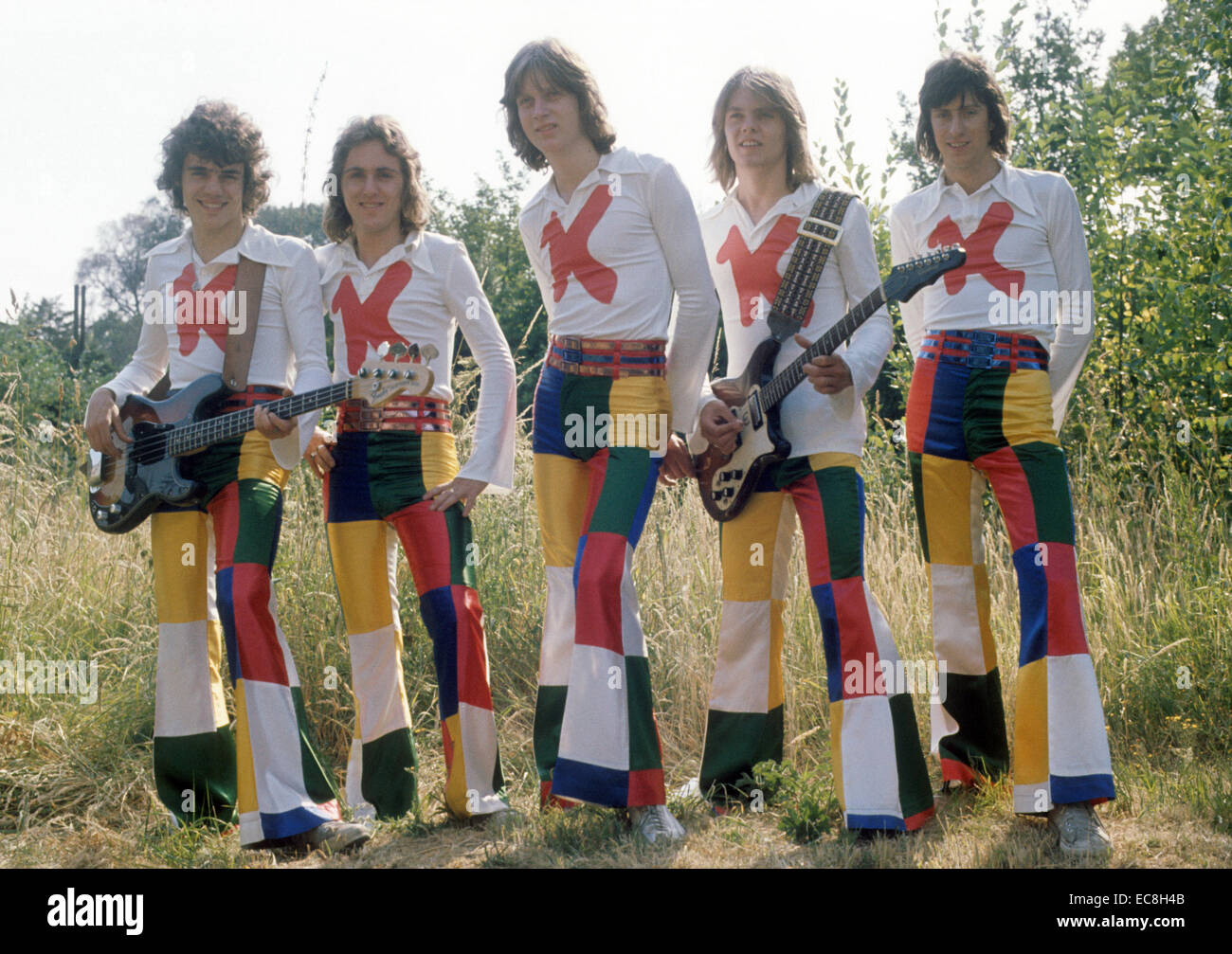 KENNY-englischen Glam-Rock-Gruppe über 1975 Stockfoto