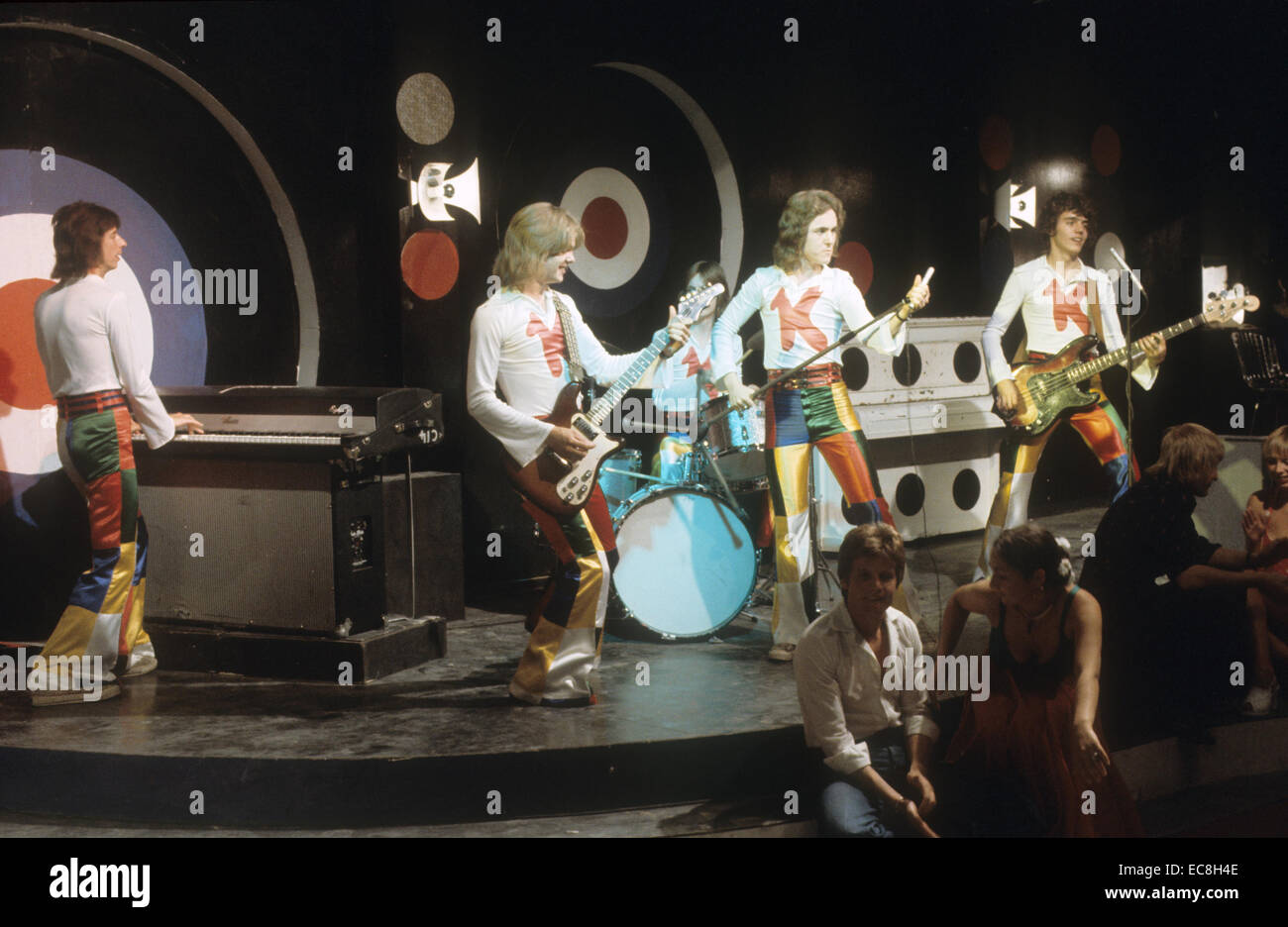 KENNY-englischen Glam-Rock-Gruppe über 1975 Stockfoto