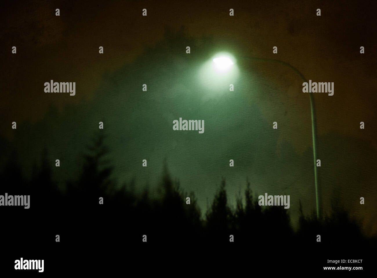Nacht-Nebel Stockfoto