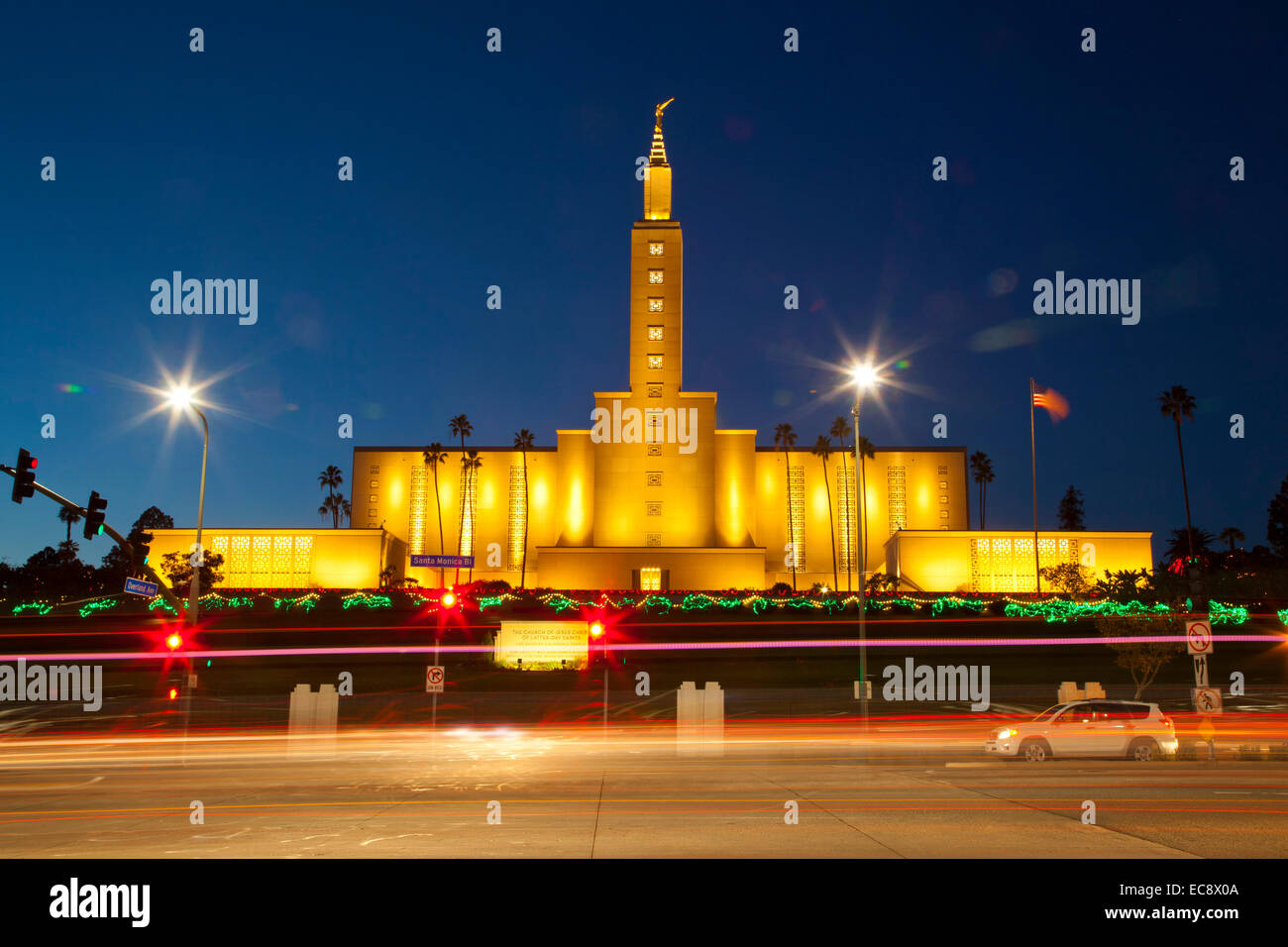 Kirche Jesu Christi der Heiligen der letzten Tage, Los Angeles California Vereinigte Staaten von Amerika Stockfoto