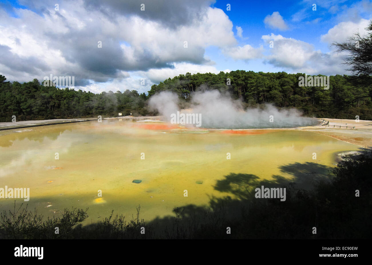 Wai-O-Tapu Geothermal Wonderland, New Zealand Stockfoto